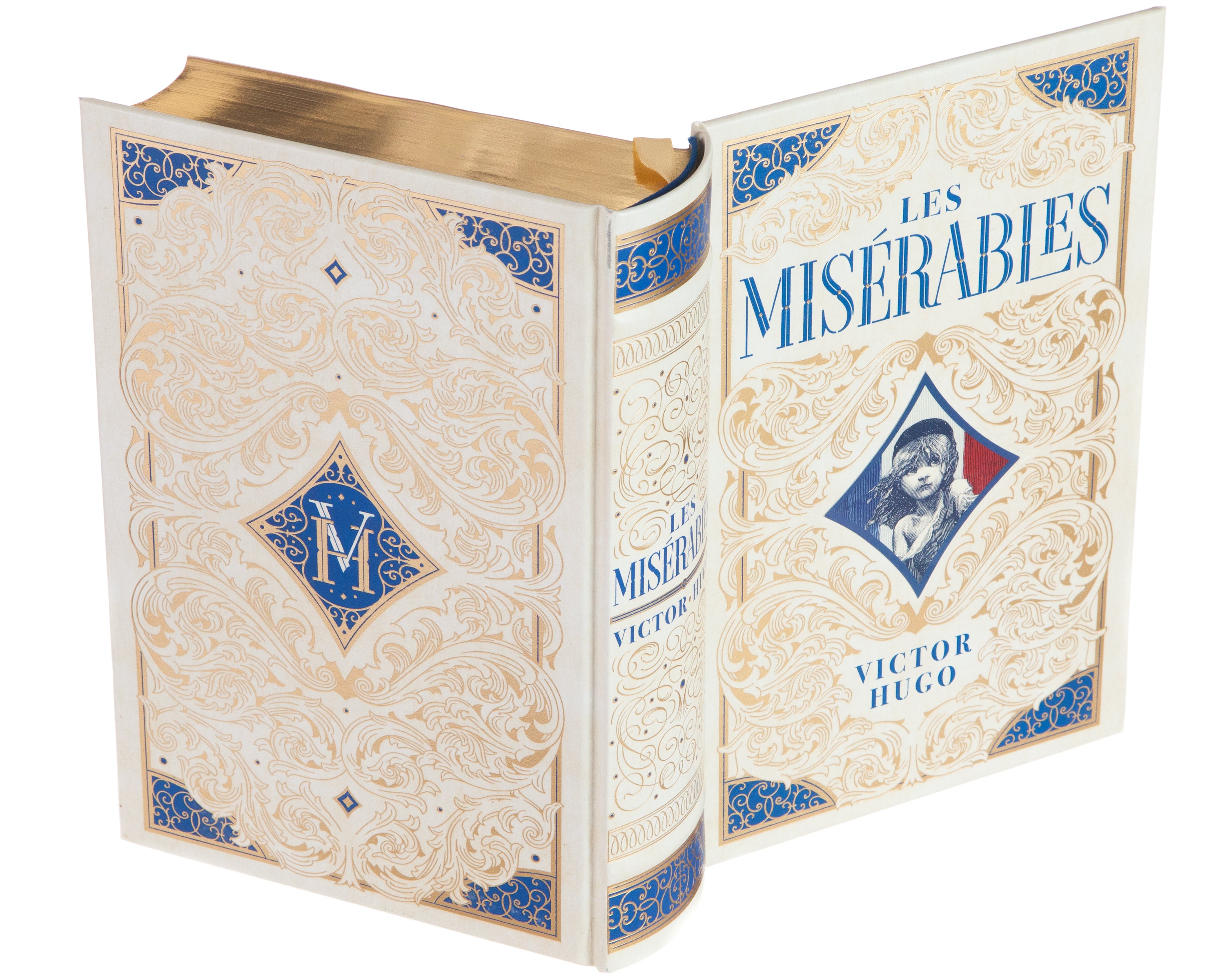 Hollow Book Safe: Les Miserables by Victor Hugo (Leather-bound