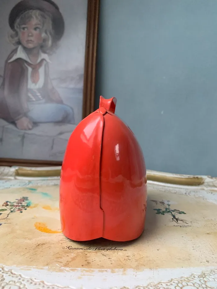 SOLDOUT-スイス 70s カウベル 貯金箱 ピギーバンク ピンク