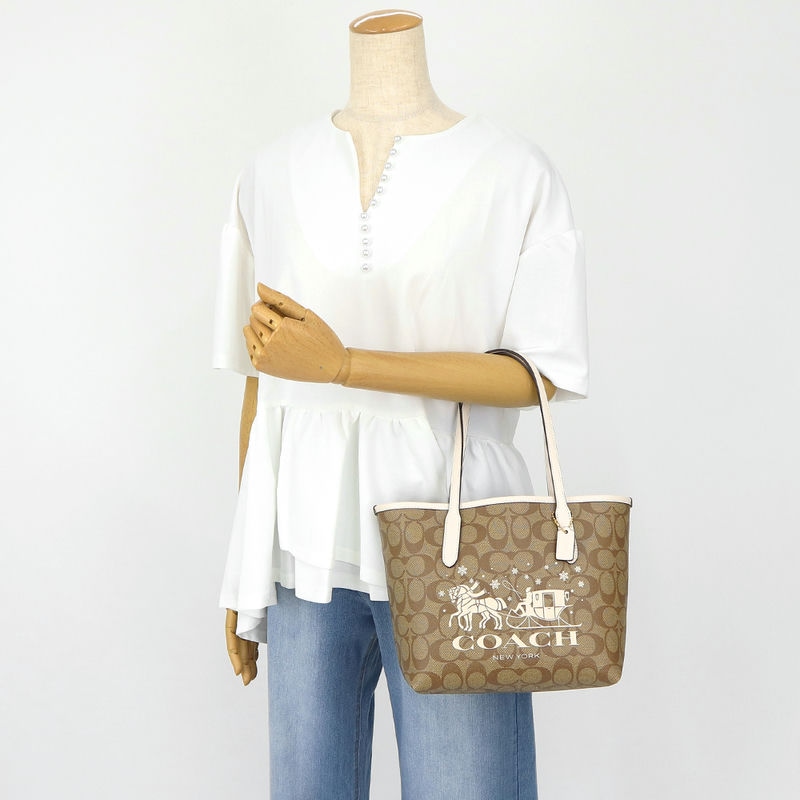 Brandol / COACH コーチ トートバッグ ミニ シティトート シグネチャー