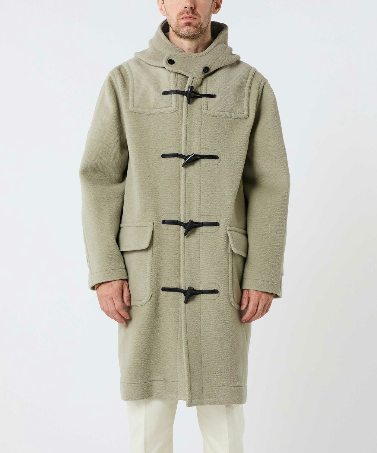 別注]ヘリンボーンダッフルコート(ウール)(MEN) 全5色 | BRITISH MADE