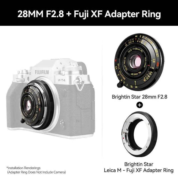 Brightin Star 28mm F2.8 Leica M Mount Full Frame Pancake Lens