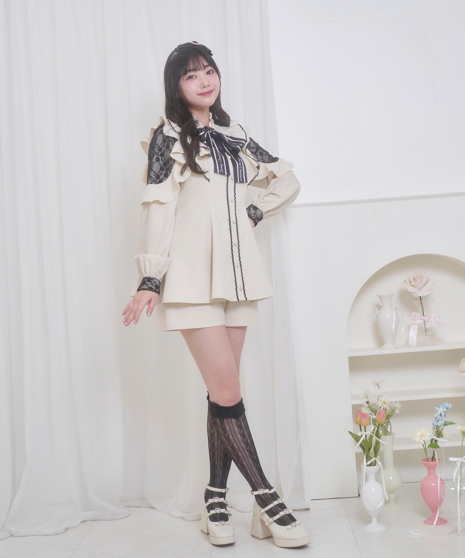 ボウタイロゴリボンセットアップ – BUNNY APARTMENT