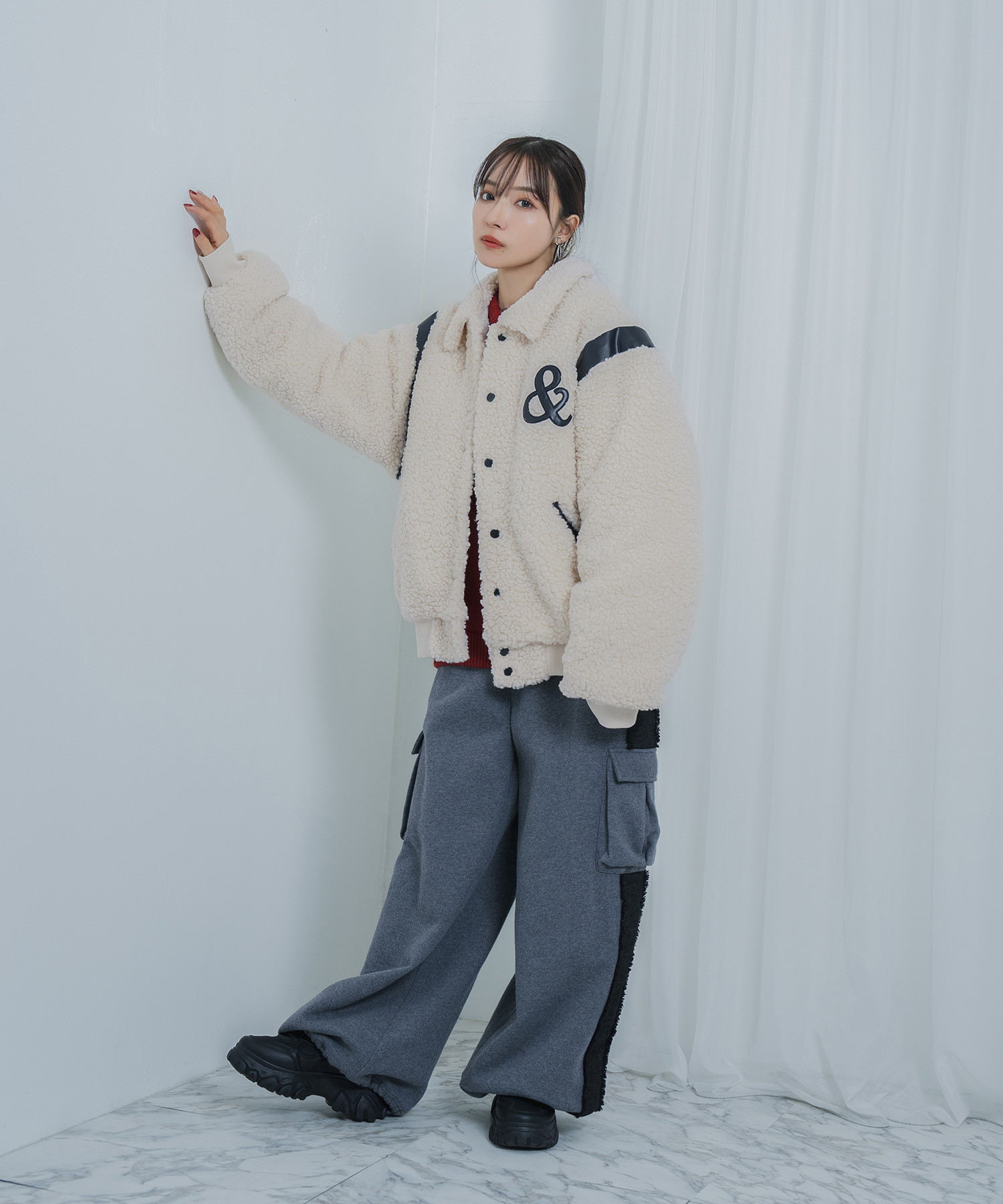 UNISEX フェイクボアスタジャン – BUNNY APARTMENT