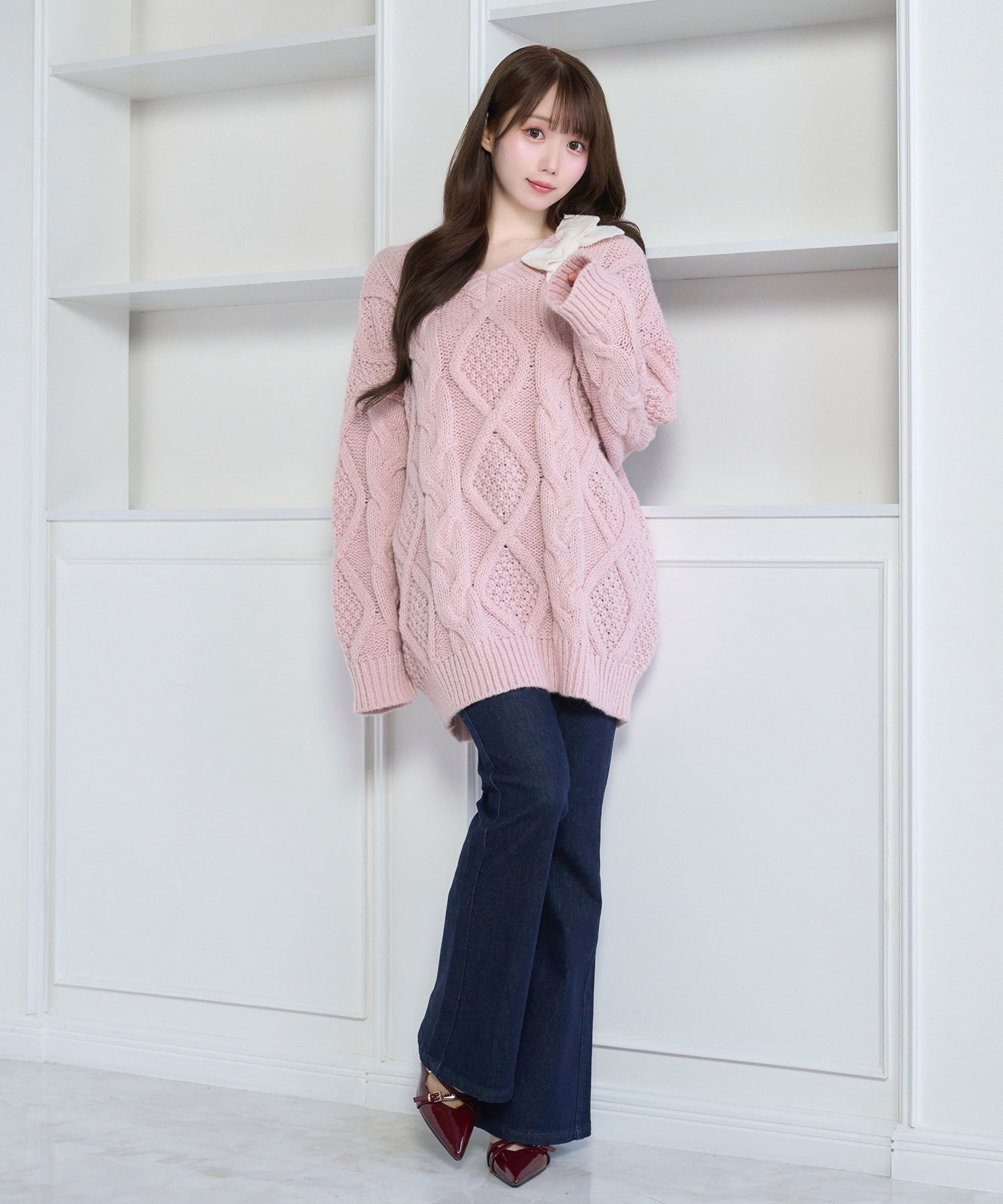 Oversized cable knit OP – BUNNY APARTMENT