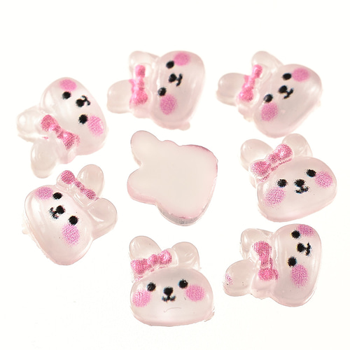 3dネイルパーツ いちご バレンタイン うさぎ デコパーツ ネイルパーツ