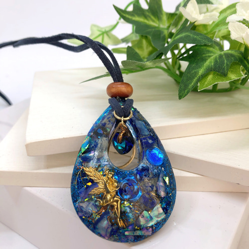 高波動）アクセサリー ペンダント ネックレス 天然石 オルゴナイト