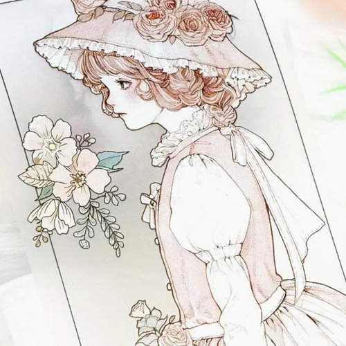 海外作家 五宝文創 マスキングテープ PET コラージュ素材 ジャーナル