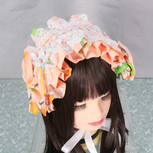 淡香花×ミニマルレース ヘッドドレス ロリータ 和ロリ ヘッドドレス