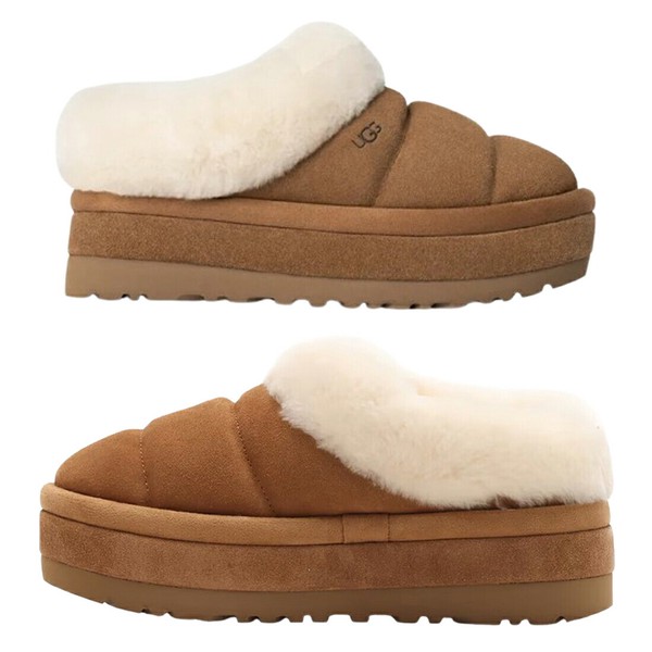 UGG(アグ)ムートン サンダル スリッパ スエード 厚底 タズリータ