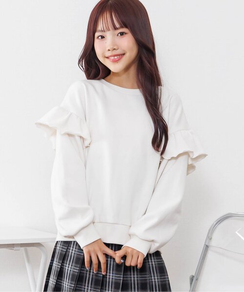 GIVENCHY(ジバンシー)フリル ドルマン 裏起毛 トレーナー Sサイズ