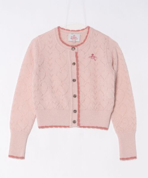 ﾓﾍﾔｱｲﾚｯﾄﾊｰﾄﾆｯﾄｸﾙｰﾈｯｸｶｰﾃﾞｨｶﾞﾝ（カーディガン/ボレロ）｜Vivienne