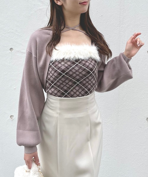 NOMAE（ノーマエ）の「【新色追加】ボレロセットファーチェック