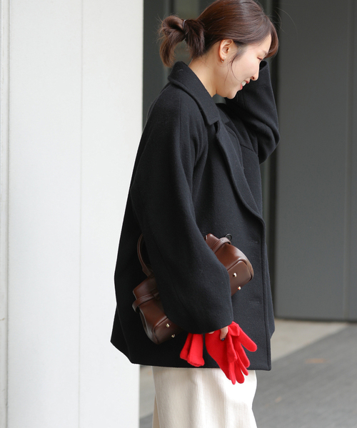 セール】《WEB限定》尾州ウールショートPコート（ピーコート