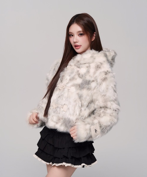 andwang（アンドワン）の「Petit Fur Duffle Coat（ダッフルコート