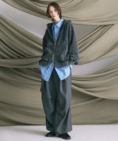 UNISEX》【ONE-MILE WEAR】Prime-Over Fade Zip Hoodie/ワンマイル