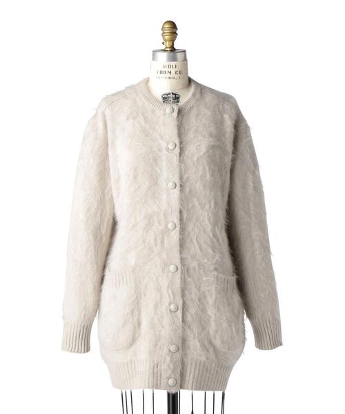Drawer（ドゥロワー）の「Drawer 7Gカシミヤファーロングカーディガン