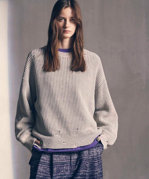 MAISON SPECIAL（メゾンスペシャル）の「《UNISEX》Snow Wash Damaged