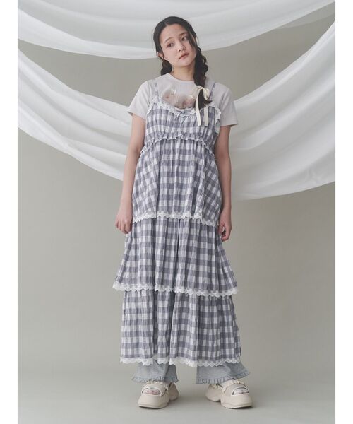 merry jenny（メリージェニー）の「チェックティアードワンピース