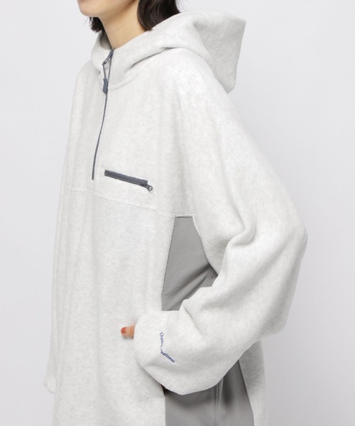 niko and（ニコアンド）の「ソフトフリース切り替えZIPパーカー