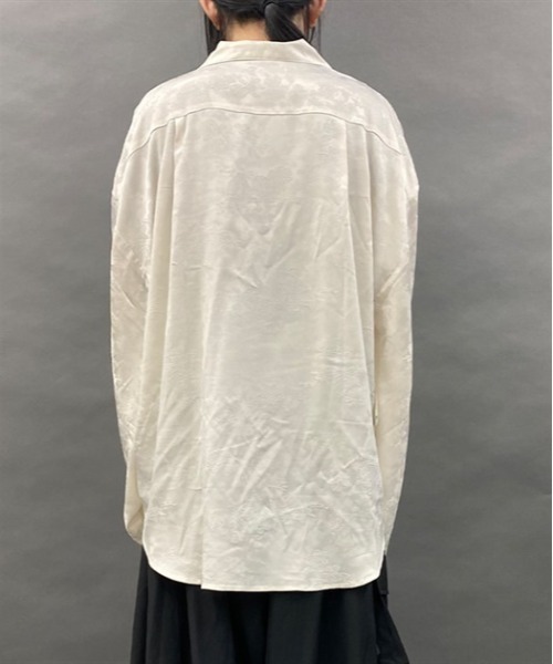 AXES-X（アクシーズエックス）の「扇子ジャカード着物風長袖シャツ