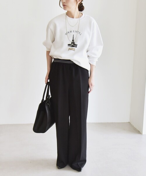 ANGE IN DISGUISE:〈手洗い可能〉デザイン ロゴ プリント スウェット