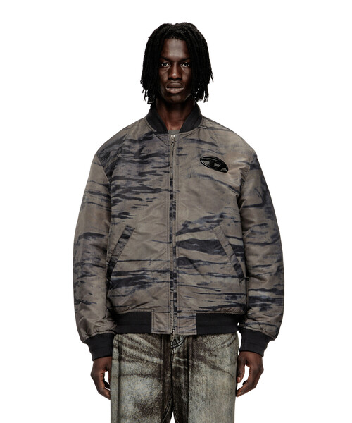 セール】メンズ カモフラージュ ジップアップブルゾン J-KEPES-DLBZ