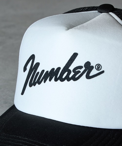 Number⑨ PRINTED MESH CAP / ナンバーナイン ロゴプリント メッシュ