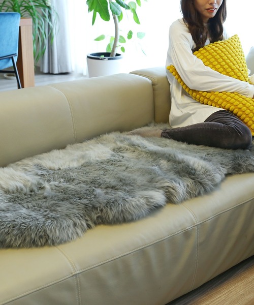 ムートンラグ 70×180 大きい 2匹（ラグ/マット）｜sankyo shokai