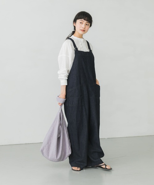 かぐれ（カグレ）の「コットンリネンフリルブラウス（シャツ/ブラウス