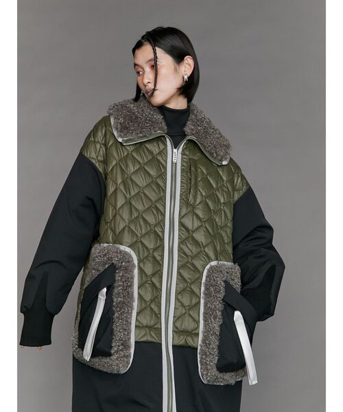 UN3D.（アンスリード）の「BIG COLLAR FABRIC MIX CT / ビッグカラー