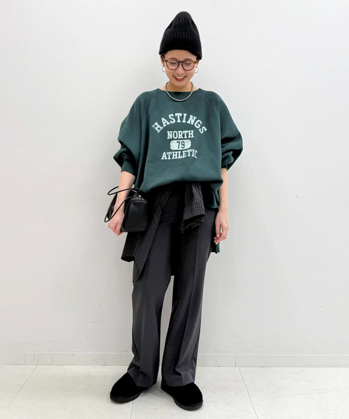 セール】ラグランポンチョプリントスエット（スウェット）｜FRAMeWORK