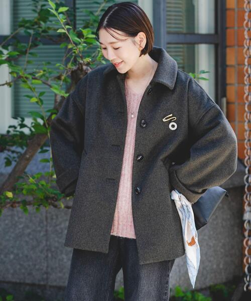 セール】F by ROSSO 『UR TECH』ビーバーテントラインコート（ステン