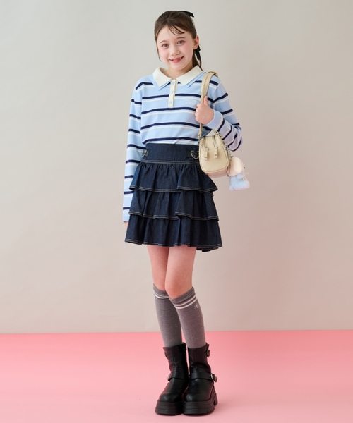 セール】ハートバックルベルトつきティアードスカパン（その他パンツ