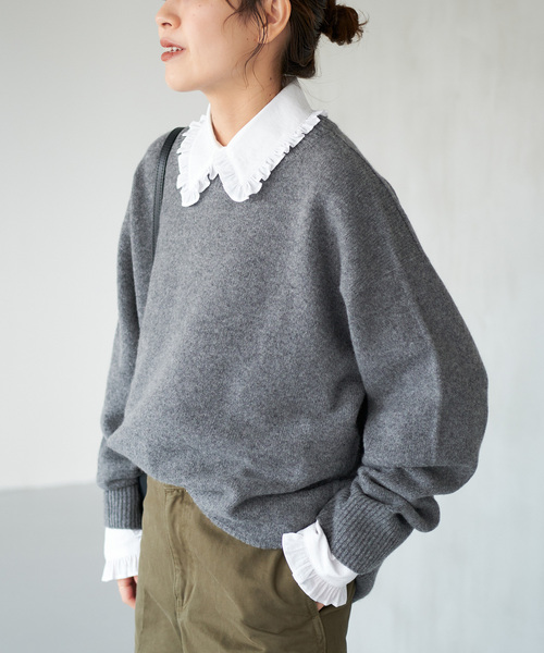 Spick & Span（スピックアンドスパン）の「フリルカラーブラウス