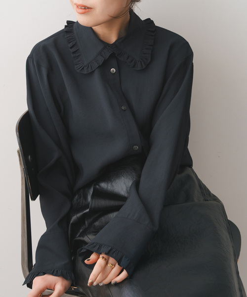 Spick & Span（スピックアンドスパン）の「フリルカラーブラウス