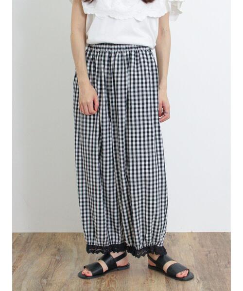 Samansa Mos2（サマンサ モスモス）の「裾スカラップレースパンツ