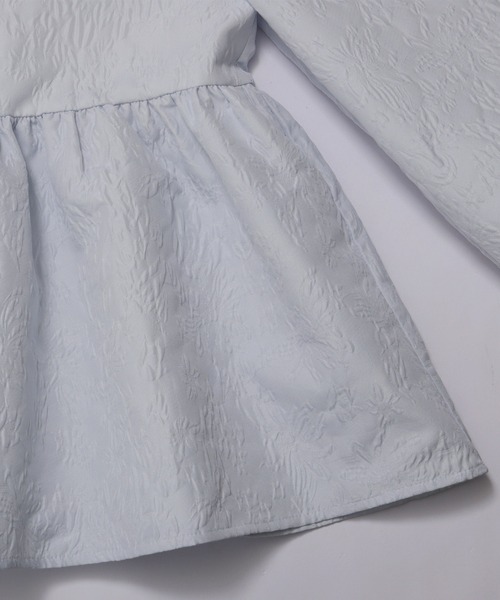 ジャガードレース襟ペプラムトップス（その他トップス）｜Fit more