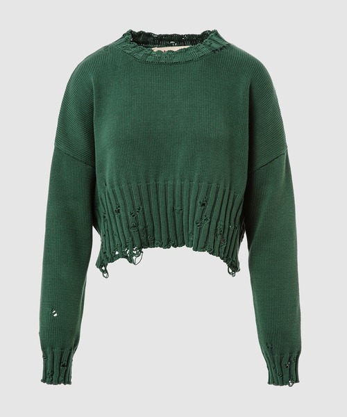 MARNI（マルニ）の「UNFINISHED KNIT / コットンクロップドニット