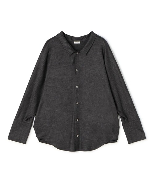 ウォッシャブルウールジャージー ドルマンスリーブシャツ（シャツ