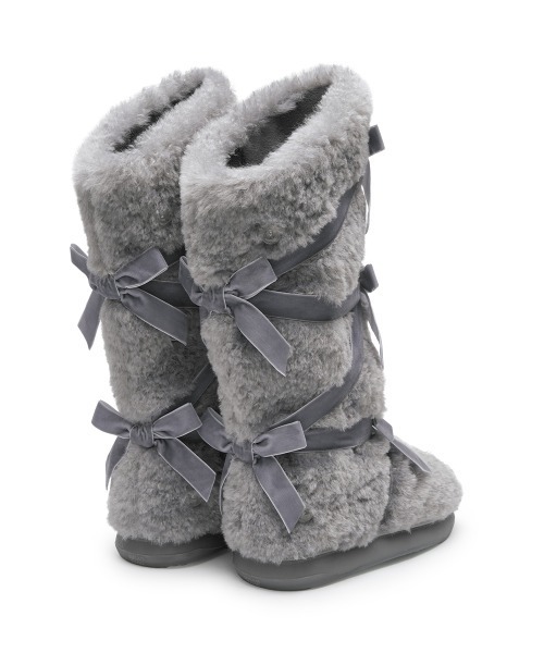 X SUSAN FANG] FURRY LONG BOOTS（ブーツ）｜ROCKFISH WEATHERWEAR