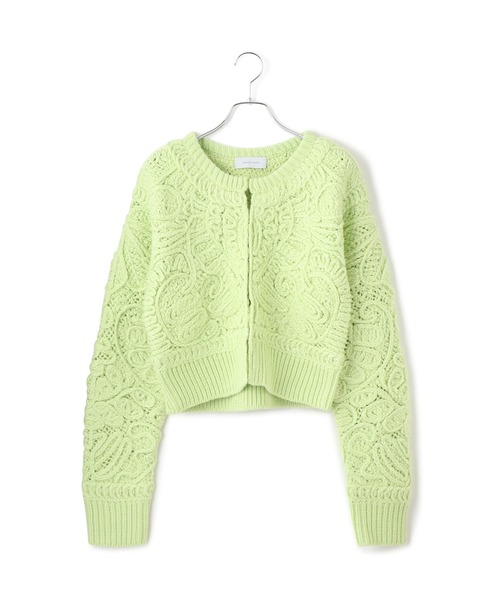 セール】コードレースパターンニットカーディガン（カーディガン