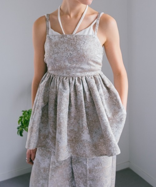 sahara（サハラ）の「Flower Jacquard Camisole/フラワージャガード