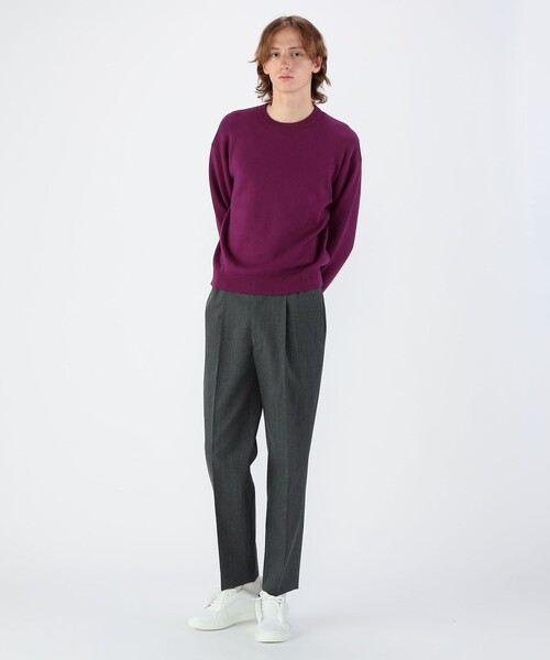 CABaN コットンカシミヤ クルーネックプルオーバー（ニット/セーター