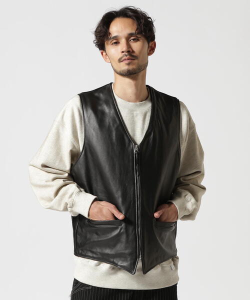 schott（ショット）の「Schott/ショット/193V LEATHER VEST/レザー