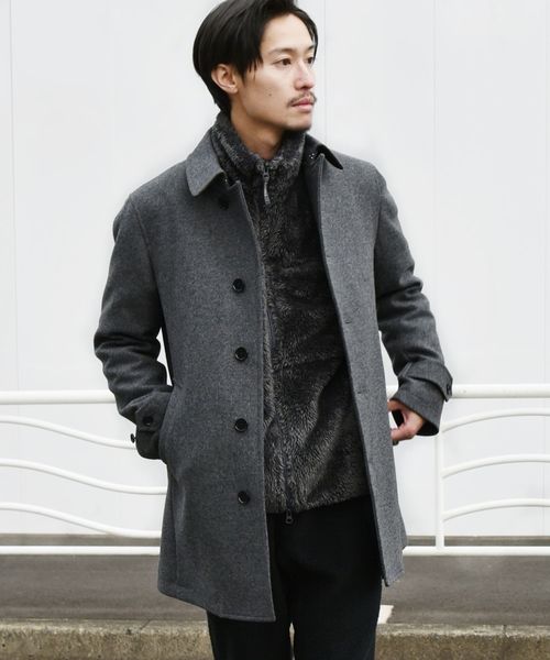 SHIPS（シップス）の「SC: HAMILTON LAMBSWOOL メルトン シングル