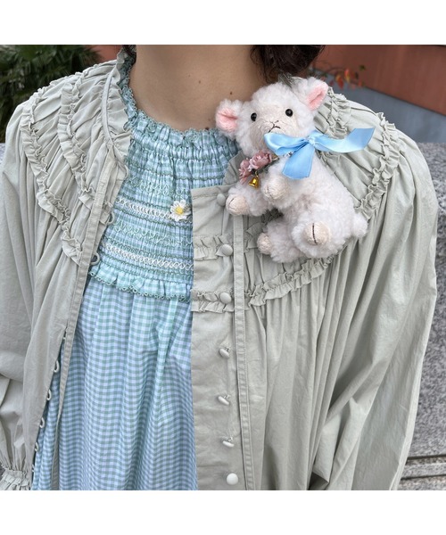 PINK HOUSE（ピンクハウス）の「ひつじぬいぐるみコサージュ（ブローチ