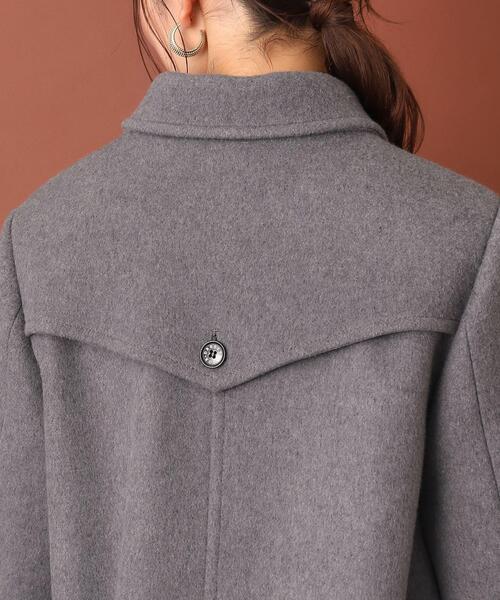 セール】【SS-Msize】Super140sウールAラインPコート（ピーコート