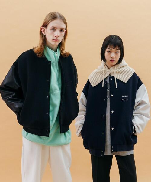CITEN（シテン）の「＜CITEN＞5XLアワードブルゾン スタジャン