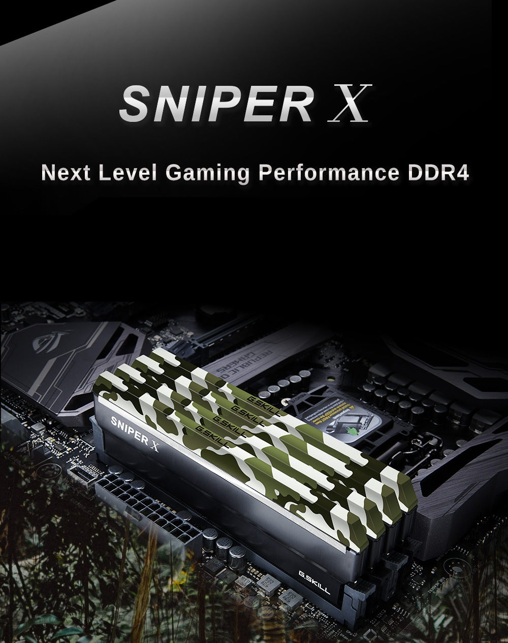 G.SKILL Sniper X Series 32GB (2 x 16GB) DDR4 3200 (PC4 25600