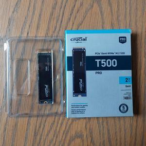 Crucial T500 1TB Gen4 NVMe M.2 Internal Gaming SSD, Up to 7300MB/s